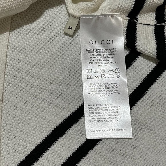 preloved Gucci Off-White wool Horsebit Dress SZ M - Picture 5 of 10